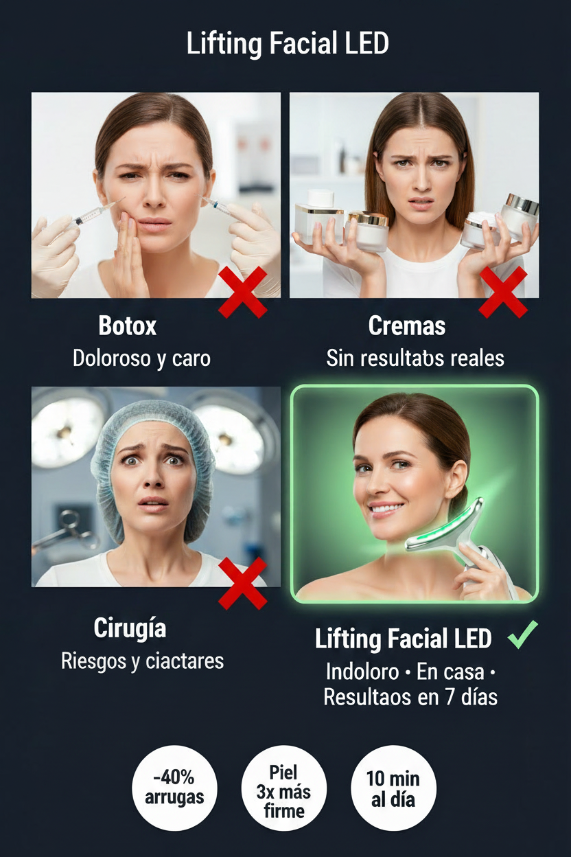 Comparativa con nombre Lifting Facial LED