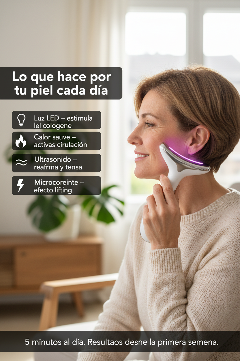 Lifting Facial LED - Nueva mujer con info